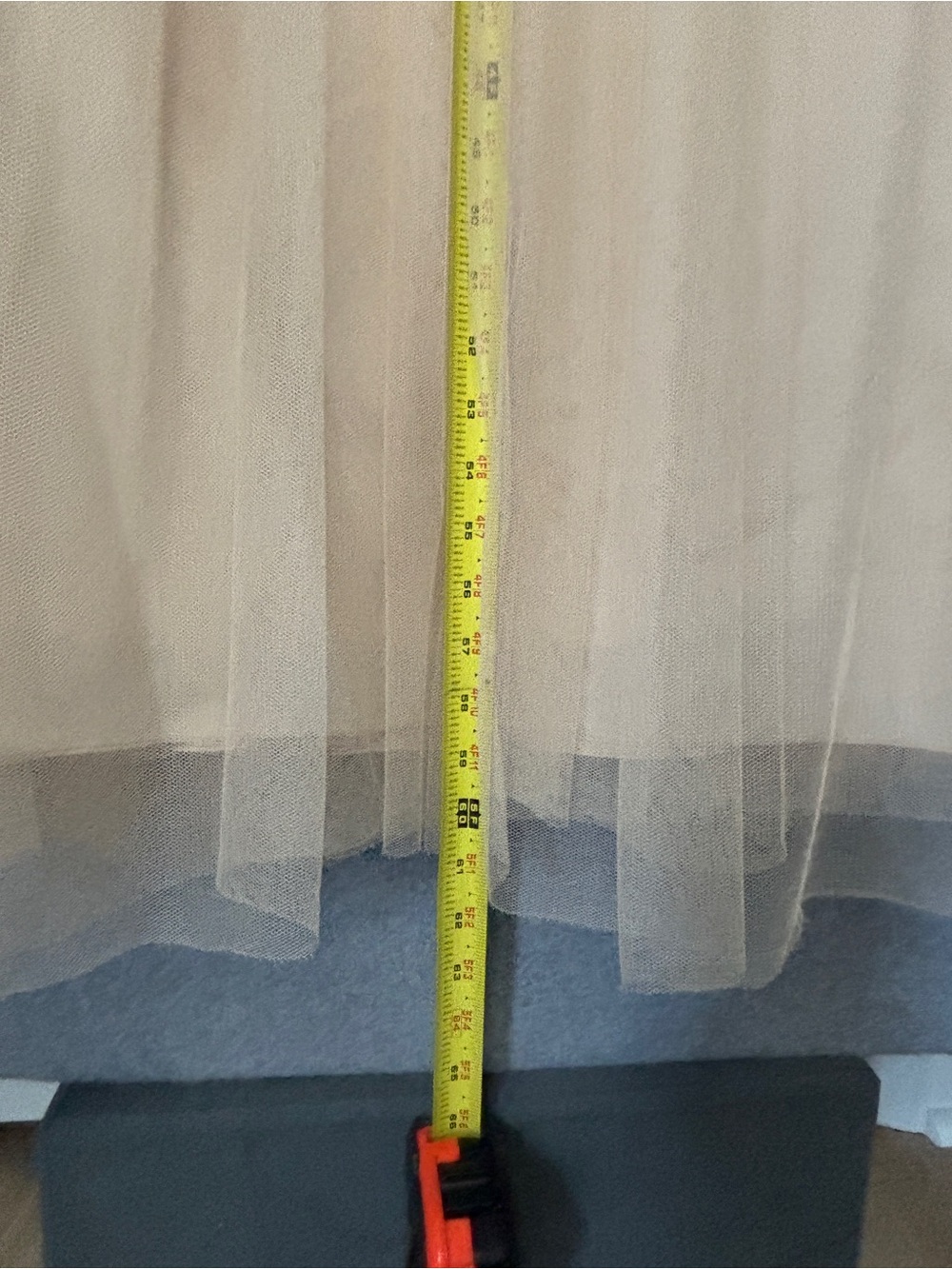 Revelry V-Neck Jamie Tulle Full Length Formal Dress 22 Champagne - Picture 5 of 13